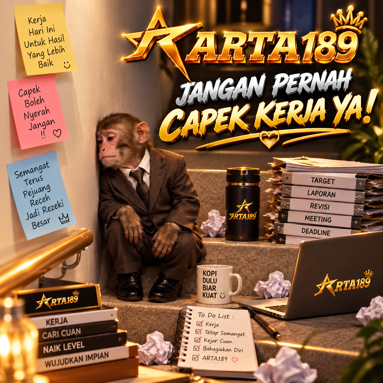 ARTA189 >> Jangan Pernah Capek Kerja Ya!